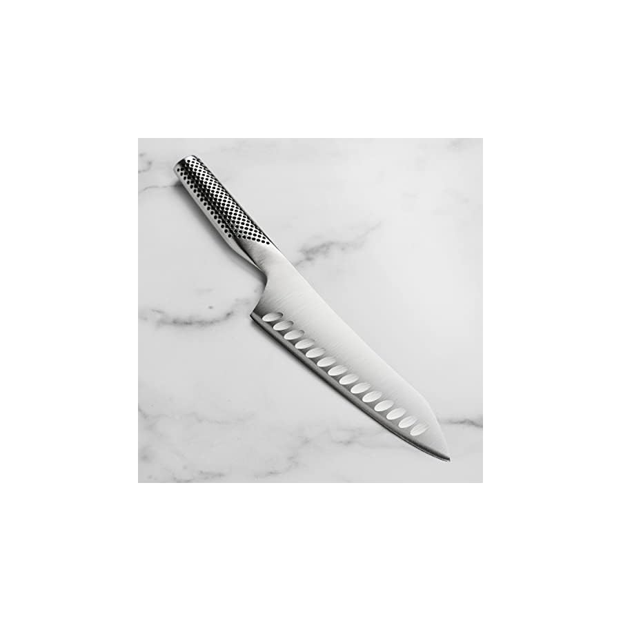 Global 7" Asian Chef's Knife with Hollow Edge