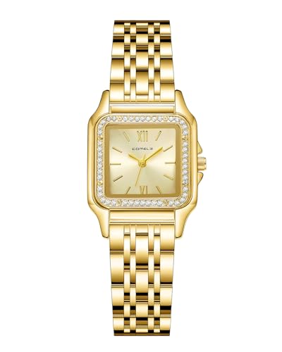 CIVO Damenuhr Gold Armbanduhr Damen: Wasserdicht Analog Edelstahl Rechteckig Uhr Dame - Elegant Uhren Geschenke für Gattin und Mutter CIVO Damenuhr Gold Armbanduhr Damen: Wasserdicht Analog Edelstahl Rechteckig Uhr Dame - Elegant Uhren Geschenke für Gattin und Mutter