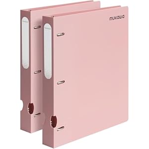 Mukawa 3RB-P-2 D-Ringordner Rosa 2er-Pack