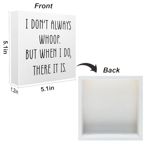 Funny Quotes Office Supplies Rustic Desk Decor White Wooden Box Sign Humor Novelty Office Organization Graduation Gifts Wood Plaque Cubicle Accessories Home Shelf Table Centerpiece Bedroom Decorations