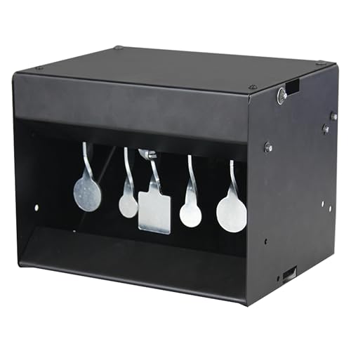 Image of ARSUK Self-Resetting Air Rifle Shooting Target, Heavy-Duty Metal Frame for Airsoft Rimfire Pellet BB Gun Target, Compatible with .177 & .22 Caliber Pellets