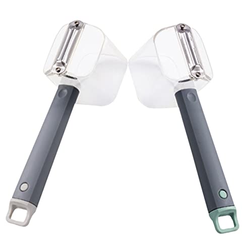 MAGICLULU 2 Piezas Pelador De Frutas y Verduras Procesador Transatlántico Abridor De Nueces Herramienta Abrelatas Trituradora De Nueces Colador Del Fregadero Hundir Exprimidor Limón Páginas