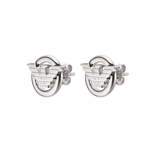 Emporio Armani Men’s Stainless Steel Stud Closure Earrings