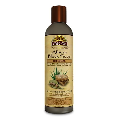 OKAY AFRICAN BLACK SOAP LIQUID 8oz / 237ml
