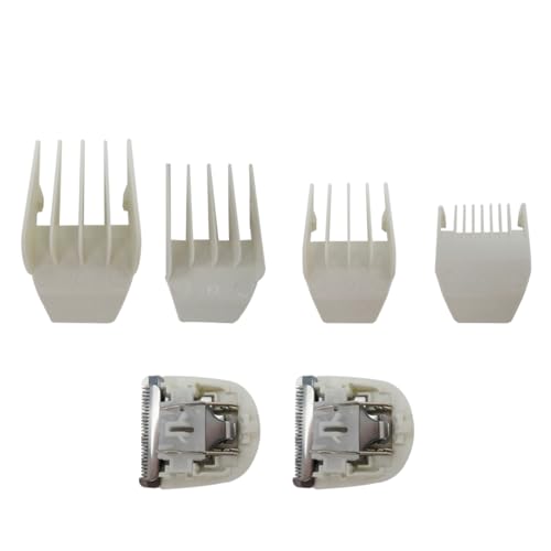 New Hair Clipper Trimmer Blades w/Comb Guides Replacement # 2068-1001 Compatible for Wahl Peanut 8685, 8655, 8663, 8685-1701,White,Professional Accessories by INGQI