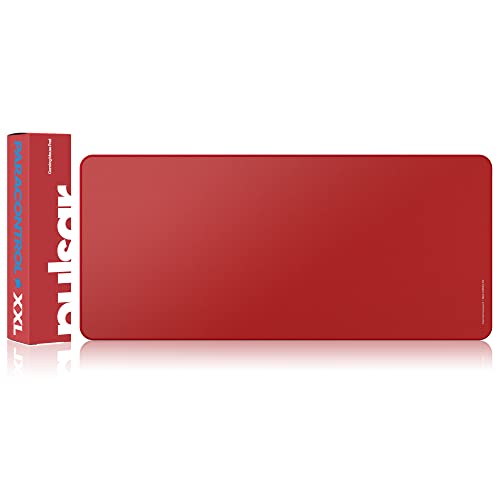 Image of Pulsar - Paracontrol XXL Esports Level Premium Gaming Mouse Pad v2 - Medium to High Speed Pad Stitched Edge Durable Hybrid Top Surface 35 x 16 in (XXL, Red)