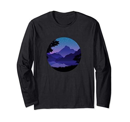 Mountain Silhouette Forest Lake Reflection Manche Longue