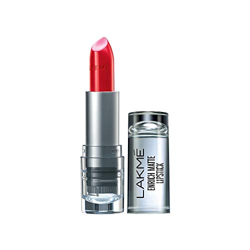 Image of LAKME Enrich Matte Lipstick, Shade PM15, 4.7g And Enrich Matte Lipstick, Shade RM18, 4.7g