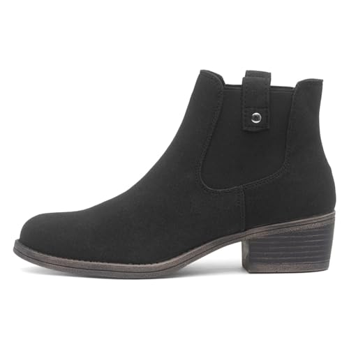 Image of Rocket Dog Richie Womens Black Heeled Ankle Boot - Size 3 UK - Black
