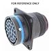 DEUTSCH AFD50-24-61PX-6141 CIRCULAR CONNECTOR, RECEPTACLE, 61 POSITION, 24-61, FLANGE
