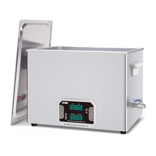 DK SONIC Limpiador Ultrasónico 37L, 720W Limpiador Sónico con Temporizador, Calentador y Control Táctil, Multiaplicación para Motores de Motocicletas, Carburadores, Cadenas (Cesta Incluida)