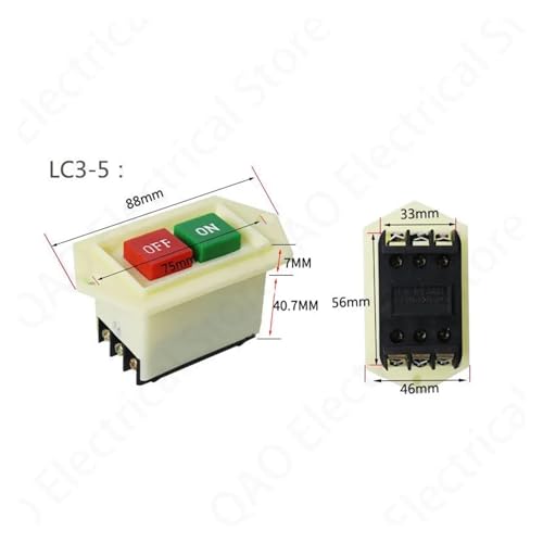 Interrupteur Marche Arrêt LC3-10 Boîtier Compact 380V 10A