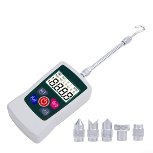 Besshepplo 500N Digital Force Gauge With Accessories, High-Precision Push-Pull Meter For Tension And Compression Testing Units (N, Kg, Lb, Oz)