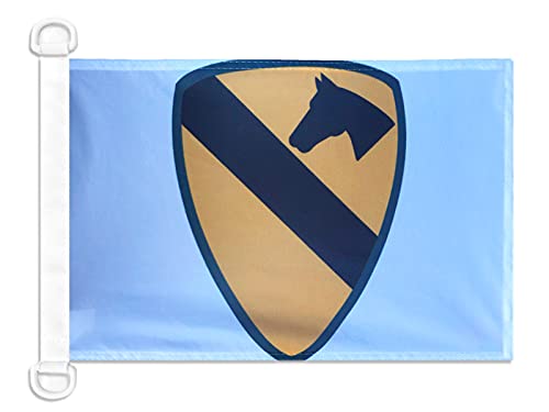 1st Cavalry Division of United States NAUTICAL Flag 18'' x 12'' - First Team US flags 30 x 45 cm - Banner 12x18 in for boat - AZ FLAG