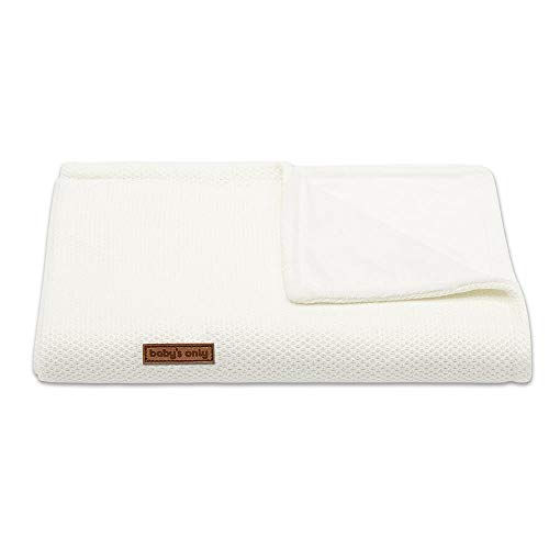 Baby's Only-Couverture bébé Classic blanc ivoire (70 x 95 cm) - Ecru