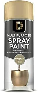 General Packaging Champagne Gold Multipurpose Spray Paint 400ml Metallic Finish (1)