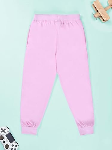 Image of KiddoPanti 100% Cotton Track Pants for Boys & Girls | Soft Single Jersey Fabric | Elastic Waist with Drawcord | Full Length with Rib Hem & Pockets | Joggers and Lowers for Kids