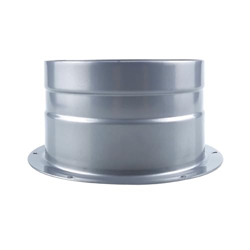 95mm/3.74in, Duct Connector Flange Metal Straight Pipe Exhaust Hose, Wall Air Tube Hose Adapter for Duct Fan Kitchen Air Vent Exhaust Ventilator
