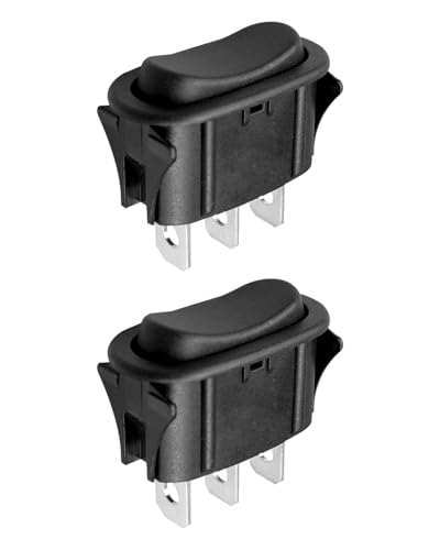 HUQUZN Range Hood Rocker Switch Kit Fit for Broan QS130AA QS130BC QS130BL Nutone WS130SS WS130BL WS130WW WS130AA Replace SR561117, Black