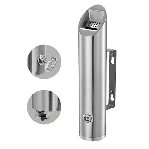 Cendrier d'extérieur pour bureaux résistant aux intempéries acier inox