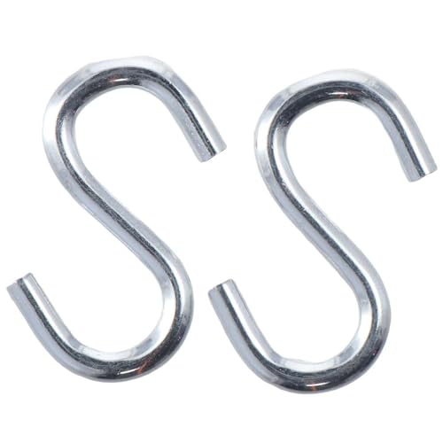 AllGIFT 2 Pack Heavy Duty Galvanised Iron S-Hooks,Swing Hammock Hooks,Hammock Hooks Hardware for Swing Hammock Garden Outdoor Tools