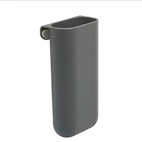 Office Organizer Hanging Pen Holder, Desk Multifunctional Storage Sorter Upright Compartments Plastic for Pen Stationery-Gray