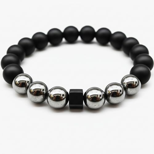 Image of THE MEN THING Natural Stone Bracelets - Adjustable Beaded Wristwear for Men & Boys (Multi-Design Collection)