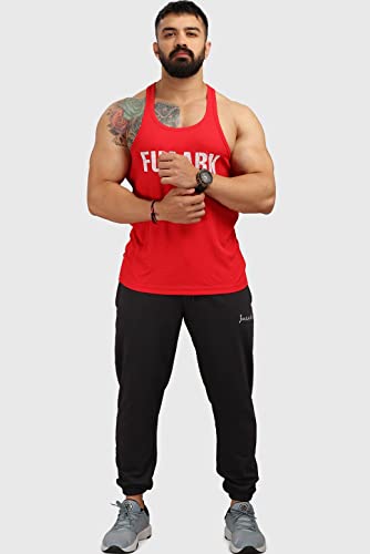 Image of FUAARK Classic Men's Regular Fit Gym Tank Tops Sports Sleeveless Vest
