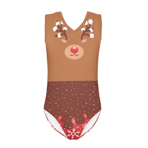 Image of INSTANTARTS Gymnastics Leotards Girl Dinosaur Dancewear Activewear Quick Dry