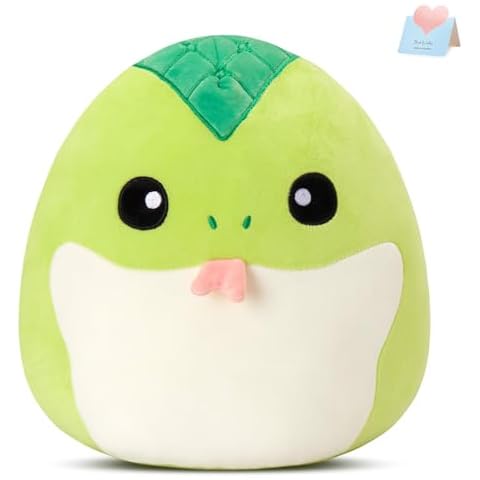 WEWILL 12'' Cute Snake Soft Plush Pillow, Adorable Snake Stuffed Toy Birthday Christmas Holiday Valentine‘s Day Gifts for Kids Cover