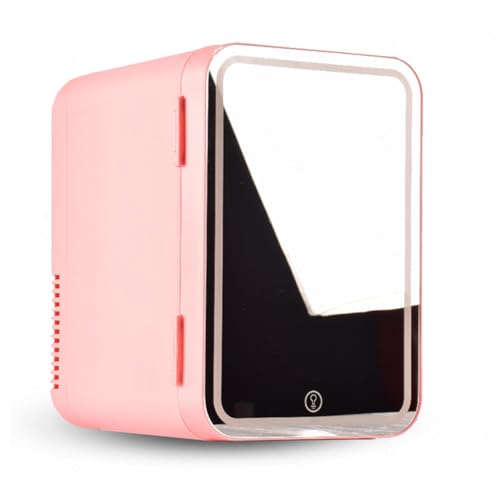 GaRcan Nevera Cosmética para El Cuidado De La Piel, con Espejo Led, Mini Nevera para El Cuidado De...