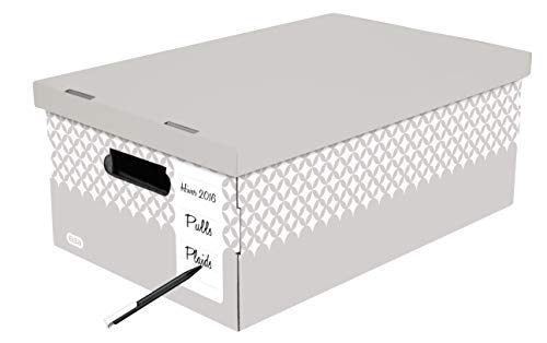 Elba - Set di 2 scatole portaoggetti grigio