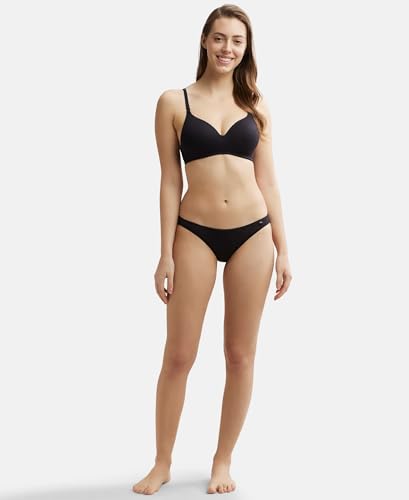 Image of Jockey JW11 Women Wirefree Padded Tencel Lyocell Elastane Stretch Full Coverage Multiway T-Shirt Bra with Adjustable Straps