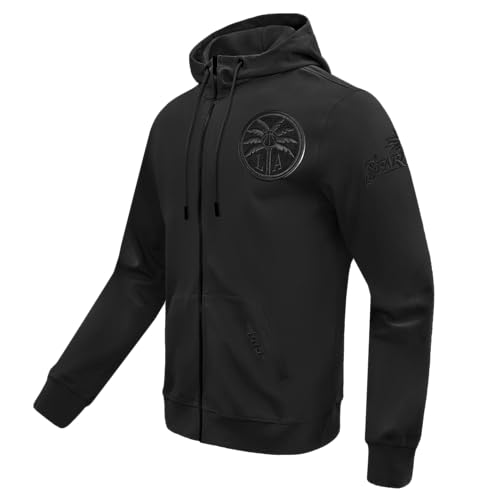 Mens WNBA Classic Triple Black Full Zip Hoodie3