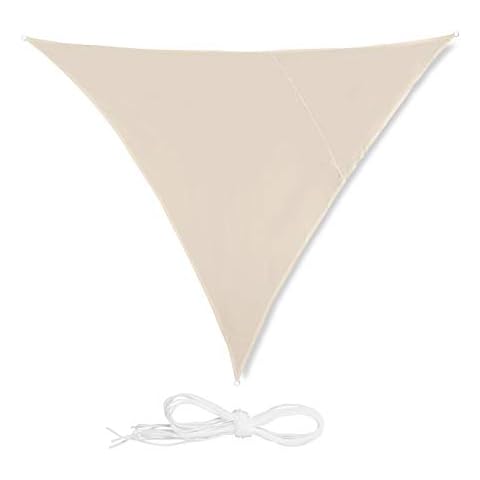 Relaxdays Triangle Shade Sail with UV Protection Cover