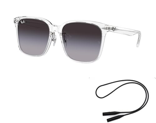Ray-Ban RB2206D Sunglasses Bundle: RB 2206D 64478G Transparent Grey Gradient Blue and Universal Anti-slip Silicone Leash2