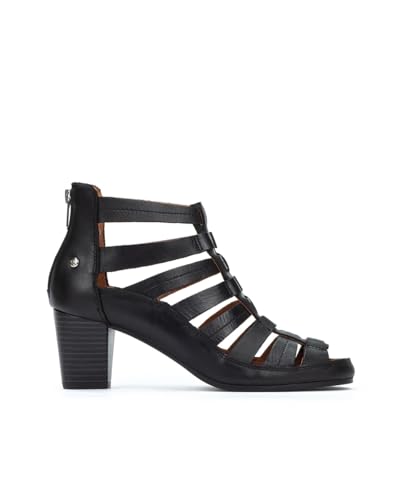 Pikolinos Absatzsandalen in Leder ALMENARA für Frauen Farbe BLACK