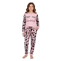 A2Z 4 Kids Girls Pyjamas Traditional PJS Pyjama Set Long Sleeve Top - PJS 154 Baby Pink 9-10
