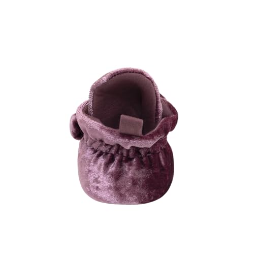 Robeez Baby Girls and Boys Crib Fleece Sherpa Snap Booties with Slip-Resistant Soles for Infant and Toddler, 0-18 Months4