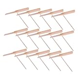 HANABASS 15pcs Bamboo Dragonfly Toy Wooden Flying Propeller Toy for Boys and Girls Outdoor Play