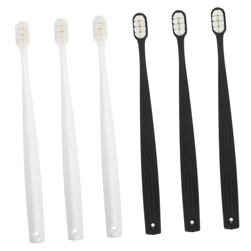 ERINGOGO 6 piezas Cepillos de Dientes Manuales Ultra Suaves para Mujeres Embarazadas y Juego de Diseño Compacto Ergonómico para Limpieza Diaria Viaje
