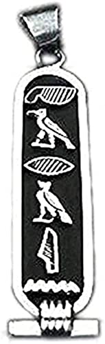 Personalized Sterling Silver Cartouche Hieroglyphic Writing (Plain up to 5