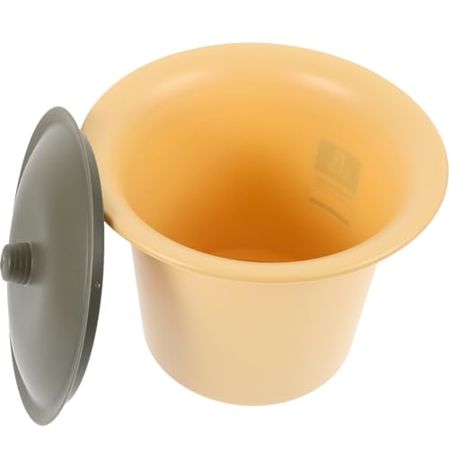 Healeved Toilette Portatile Per Adulti Vaso Da Notte Con Coperchio Riutilizzabile Orinatoio in Plastica Facile Da Pulire E Trasportare Per Anziani Donne Incinte