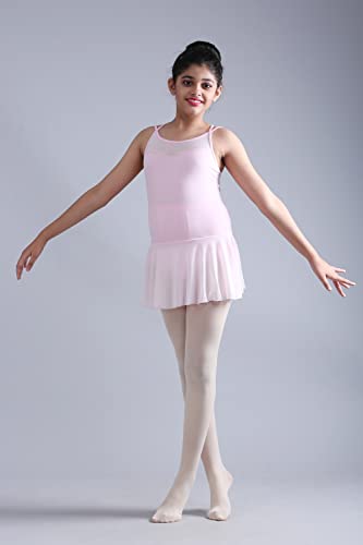 Image of The Dance Bible Girls Strap Mesh Pink Ballet Leotard Dress