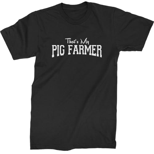 Mens That's My Pig Farmer Utah Football T-Shirt Medium Black