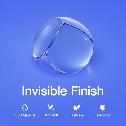 LILBEE Baby Corner Protector – Transparent PVC Edge & Corner Guards for Furniture, Tables & Desks - Soft, Non-Toxic Baby Safety Bumpers – 12 Pack (Clear)