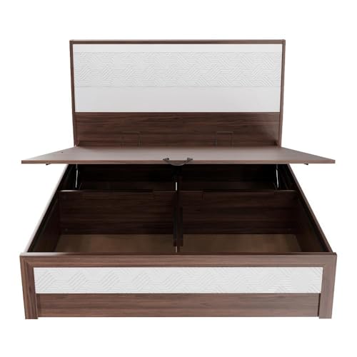 Image of Wakefit Bed | 3 Yr Warranty | Bed Queen Size, Comes with Hydraulic Storage, Noise-Free, Density: 680-750 kg /m, Termite & Borer Resistant, Fits Mattresses Up to 8 inches(Gibeon78x60- Columbian Walnut)