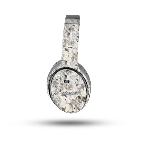 Image of MightySkins Carbon Fiber Skin Compatible with Bose QuietComfort 35 II Headphones - Blasted Concrete | Protective, Durable Textured Carbon Fiber Finish | Easy to Apply