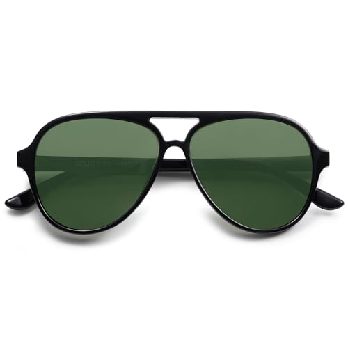Image of SOJOS Classic Polarized Aviator Sunglasses for Women Men, Retro Trendy Aviators Shades SJ2201