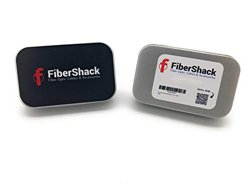 Fibershack - LC Coupler Tin - 20 Pack - Single Mode LC Fiber Couplers Set. LCUPC Fiber Adapters are Pre-Cleaned & Extend LCUPC Optical Cables. Connects SM Simplex or Duplex Cables